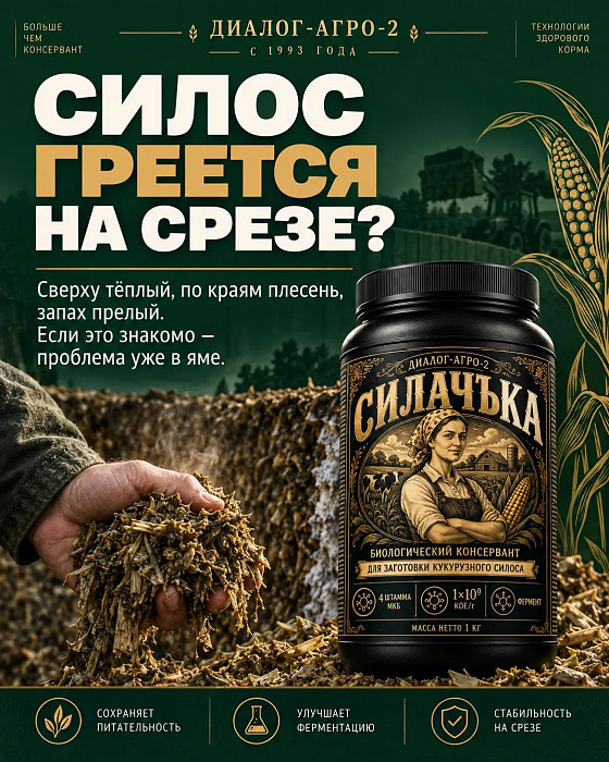 Биологический консервант для заготовки кукурузного силоса "СИЛАЧЪКА"